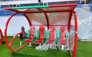 Grand Stade de Tanger exterior view.